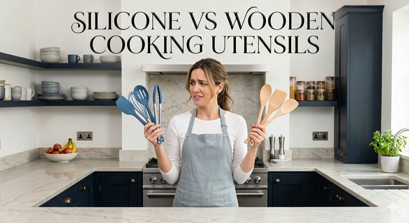 silicone vs wooden cooking utensils